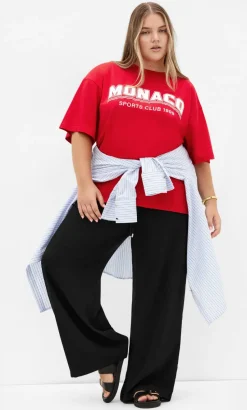 Leia Wide Leg Pant - black