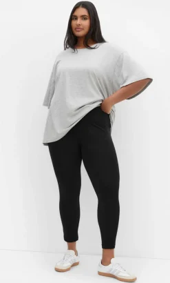 7/8 Length Wide Band Legging - black
