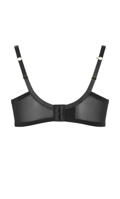 Lia Contour Plunge Lace Bra - black