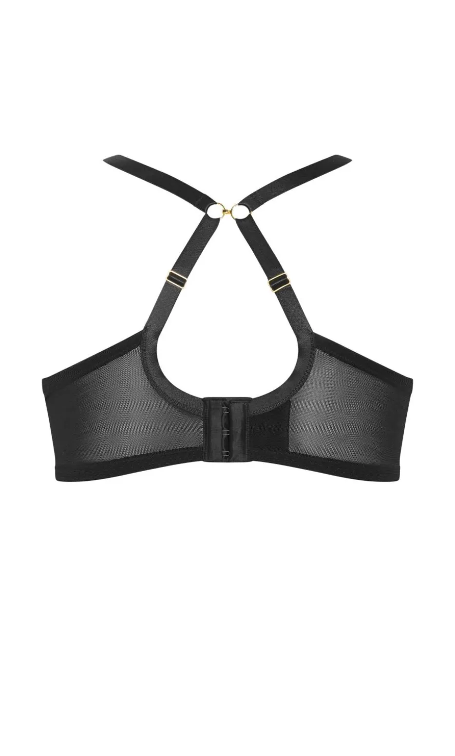 Lia Contour Plunge Lace Bra - black