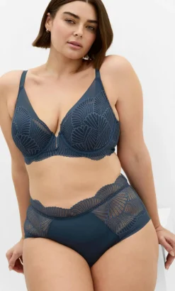 Lia Shorty - charcoal blue