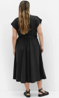 Liliana Linen Dress - black