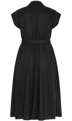 Liliana Linen Dress - black