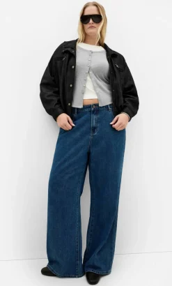Lily Button Through Rib Top - grey marle