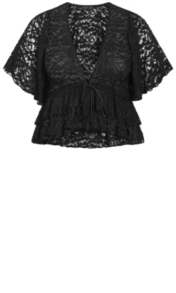Lily Lace Top - black