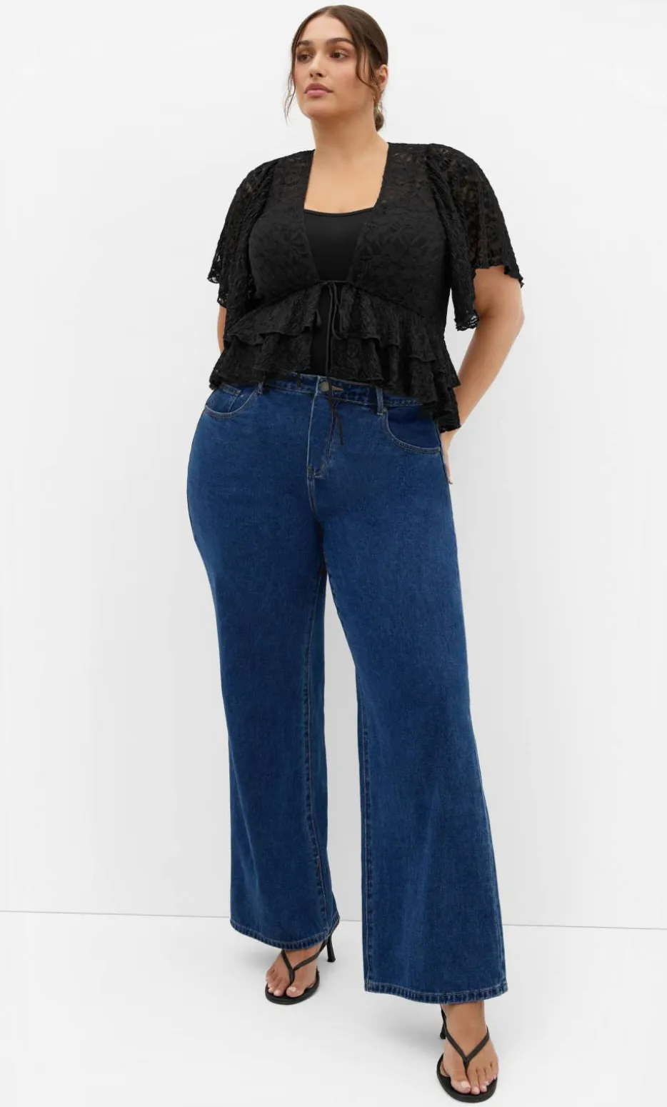 Lily Lace Top - black