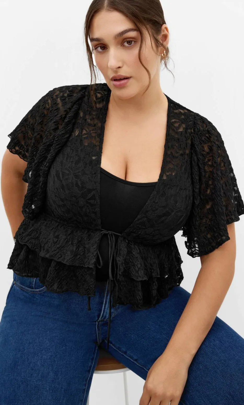 Lily Lace Top - black