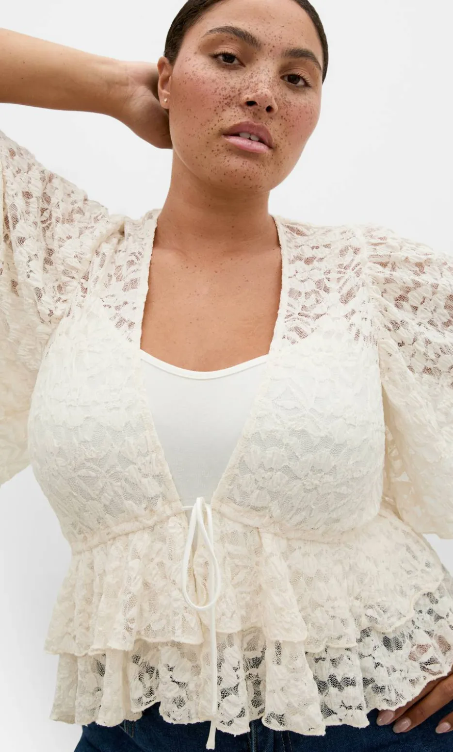 Lily Lace Top - creme