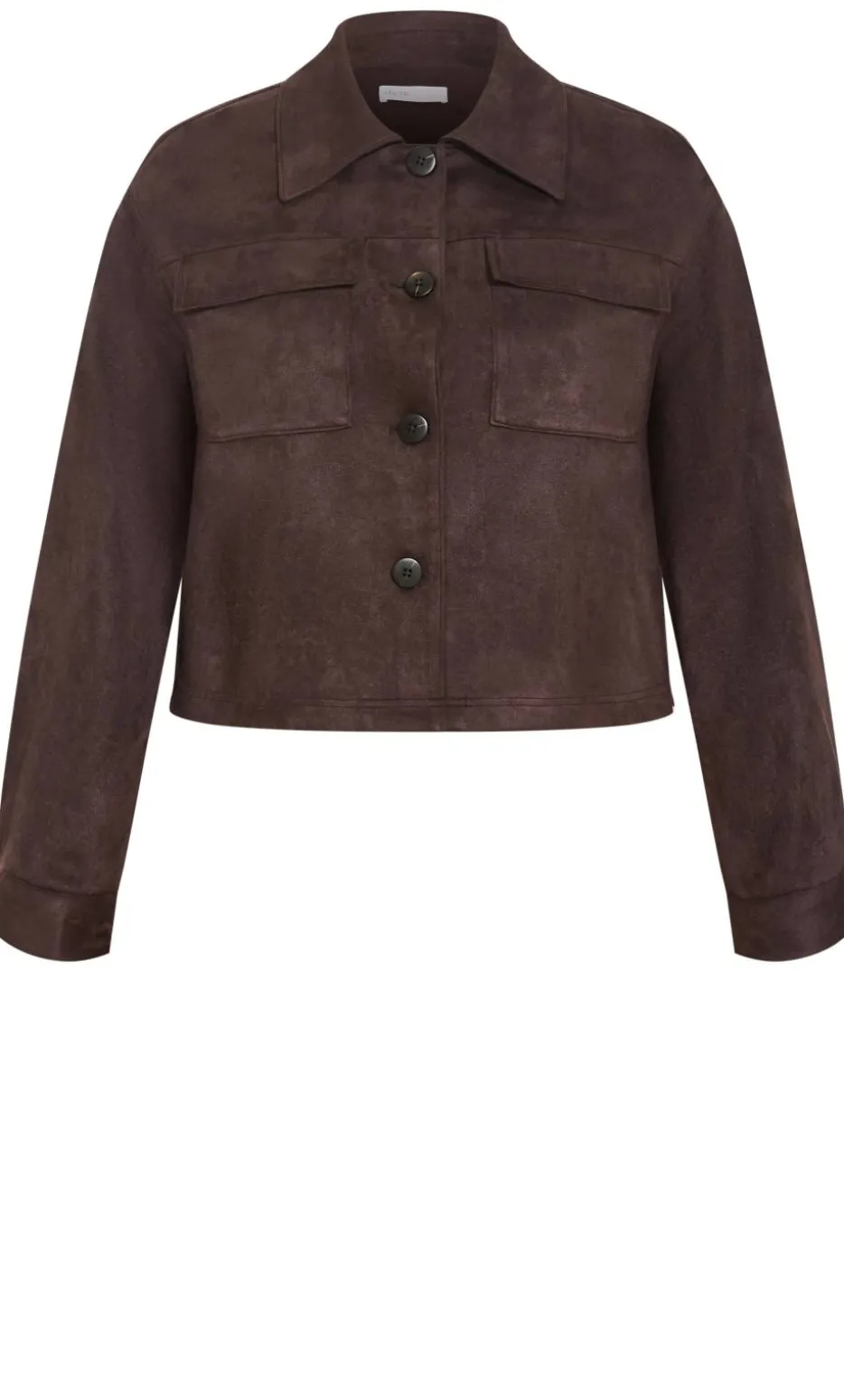 Liza Lightweight Suedette Jacket - espresso