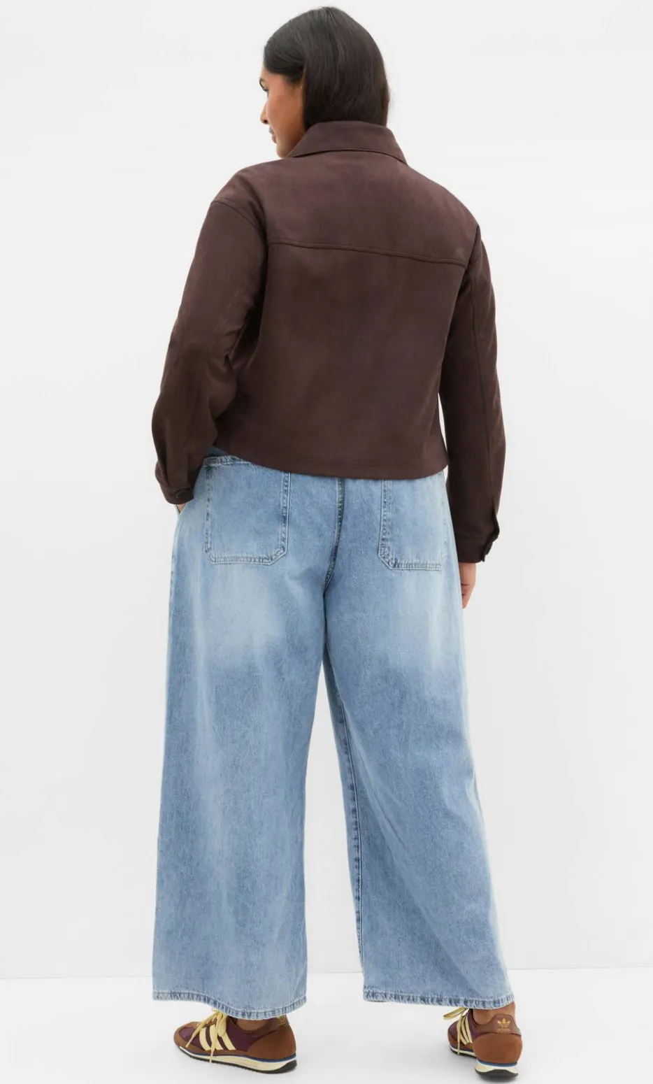 Liza Lightweight Suedette Jacket - espresso