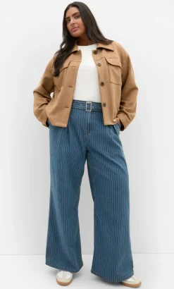 Liza Lightweight Suedette Jacket - caramel