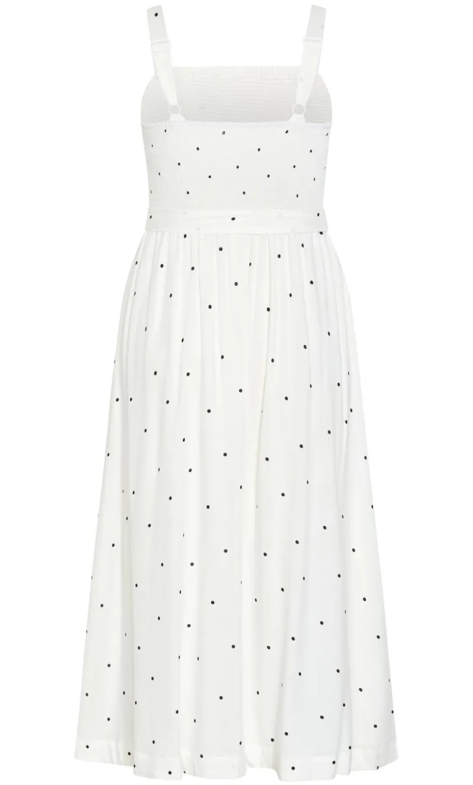 Lola Spot A-Line Maxi Dress - ivory