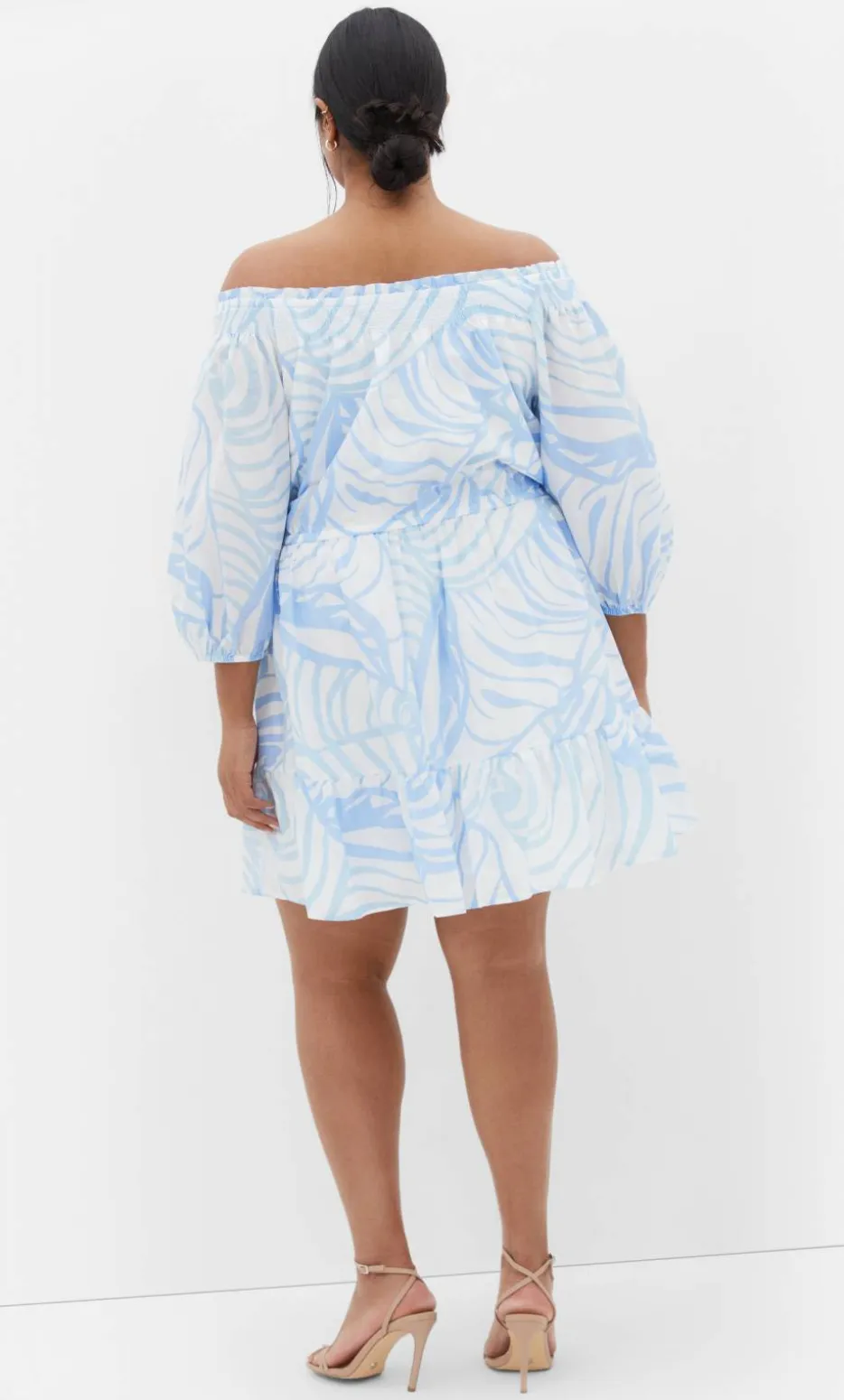 Lorelai Print Dress - blue
