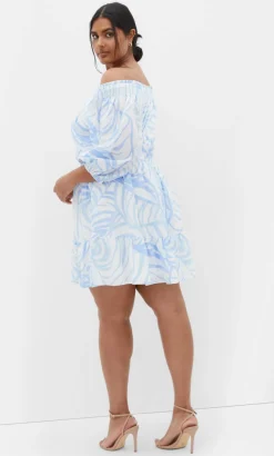 Lorelai Print Dress - blue
