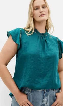 Lorelai Short Sleeve Top - emerald