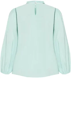 Lorena Long Sleeve Top - mint