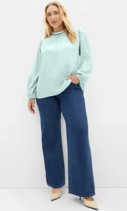 Lorena Long Sleeve Top - mint