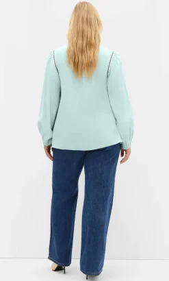 Lorena Long Sleeve Top - mint