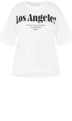 Los Angeles Cotton Tee - ivory
