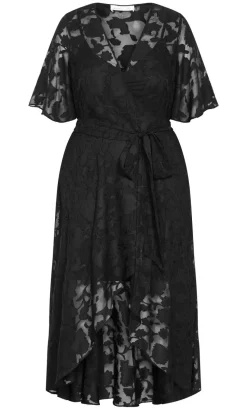 Love Wrap Maxi Dress - black