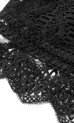 Lucielle Sleeveless Lace Top - black
