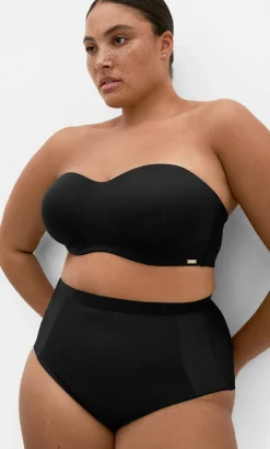 Luxe Bandeau Bra - black