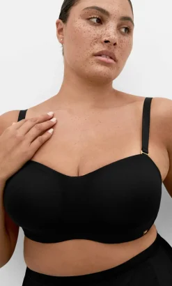 Luxe Bandeau Bra - black