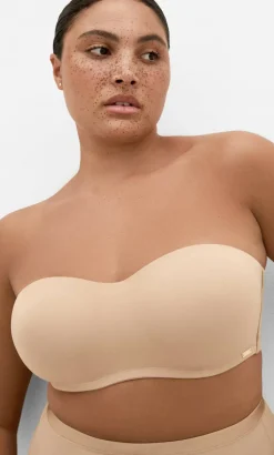 Luxe Bandeau Bra - cafe