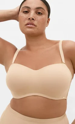 Luxe Bandeau Bra - cafe