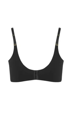 Luxe Microfibre Plunge T-Shirt Bra - black