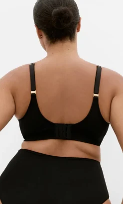 Luxe Microfibre Plunge T-Shirt Bra - black