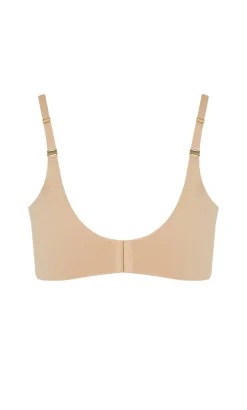 Luxe Microfibre Plunge T-Shirt Bra - cafe