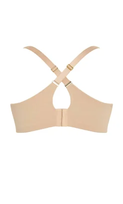 Luxe Microfibre Wireless Bra - cafe