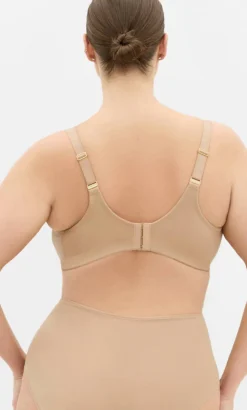 Luxe Microfibre Wireless Bra - cafe