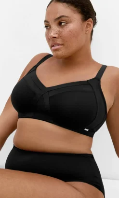 Luxe Microfibre Wireless Bra - black