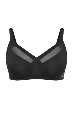 Luxe Microfibre Wireless Bra - black