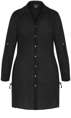 Maci Tunic Shirt - black