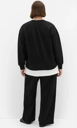 Mae Crew Neck Sweatshirt - black