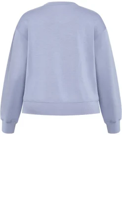 Mae Crew Neck Sweatshirt - dusty blue