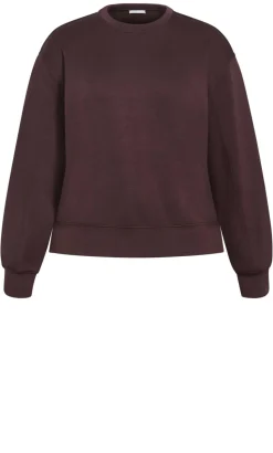 Mae Crew Neck Sweatshirt - espresso