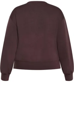 Mae Crew Neck Sweatshirt - espresso