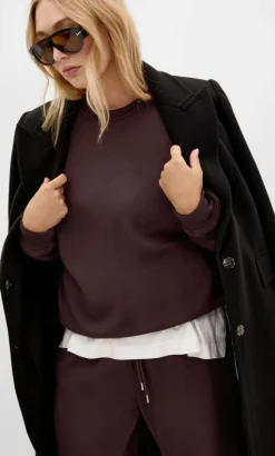 Mae Crew Neck Sweatshirt - espresso