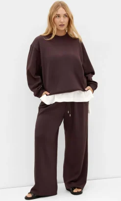 Mae Crew Neck Sweatshirt - espresso