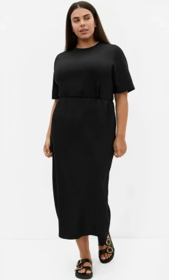 Mae Short Sleeve Sweat Top - black
