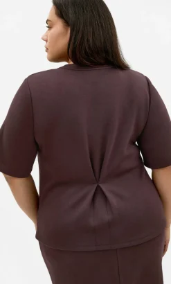 Mae Short Sleeve Sweat Top - espresso