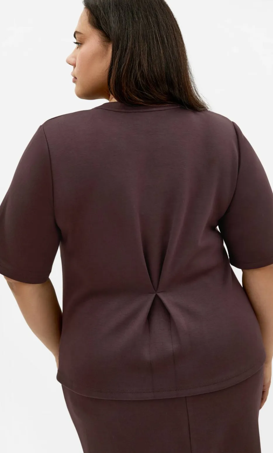 Mae Short Sleeve Sweat Top - espresso