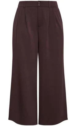 Mae Tailored Wide Leg Pant - espresso