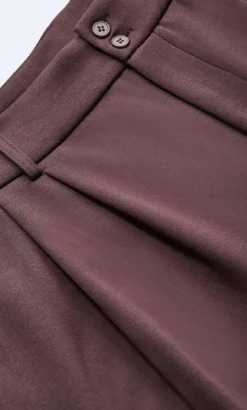 Mae Tailored Wide Leg Pant - espresso