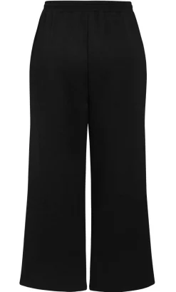 Mae Wide Leg Track Pant - black