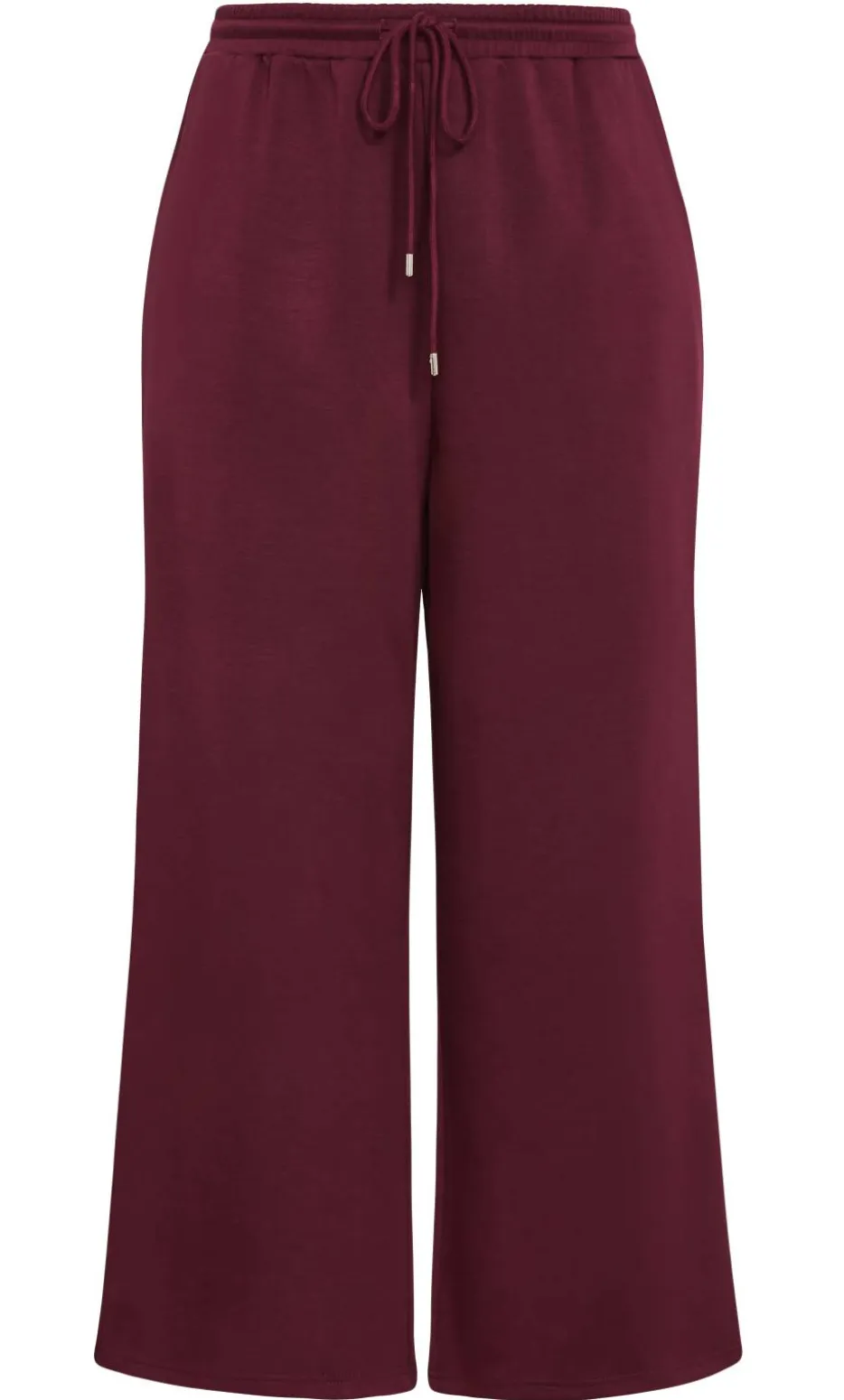 Mae Wide Leg Track Pant - dark cherry